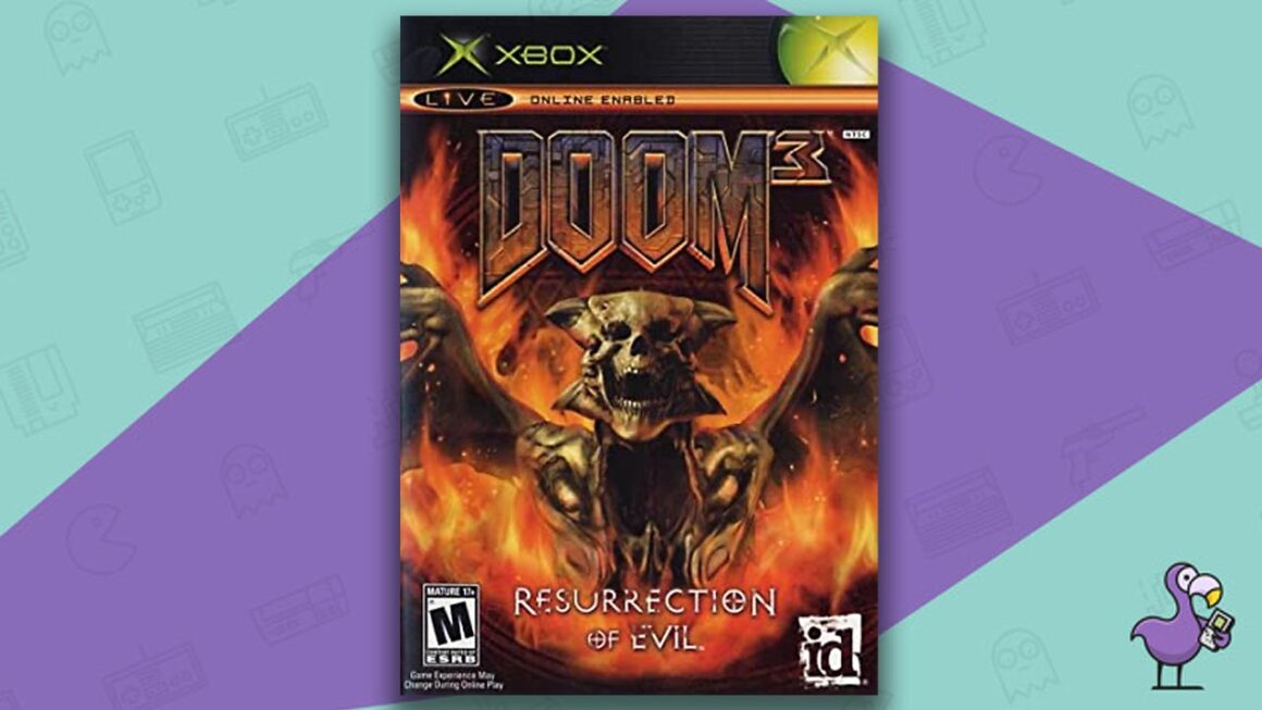 Best Doom Games - Doom 3: resurrection of Evil Xbox game case