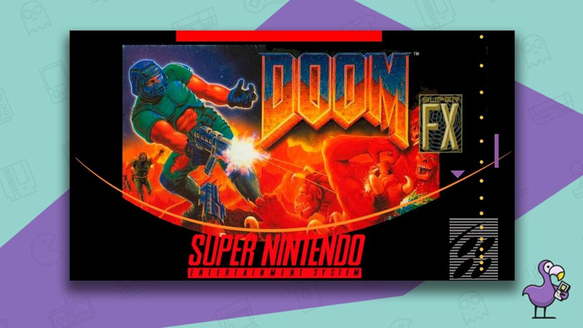 Best Doom Games  - Doom SNES case