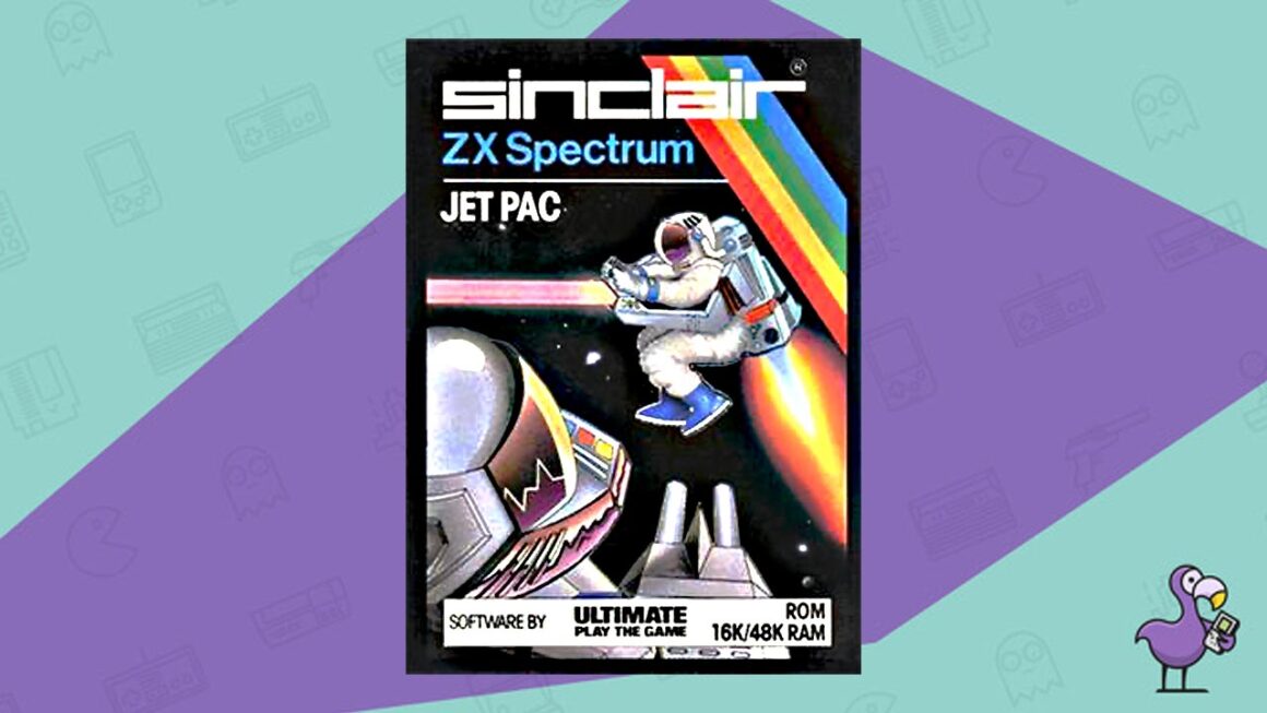 Best ZX Spectrum Games - Jetpac game case cover art