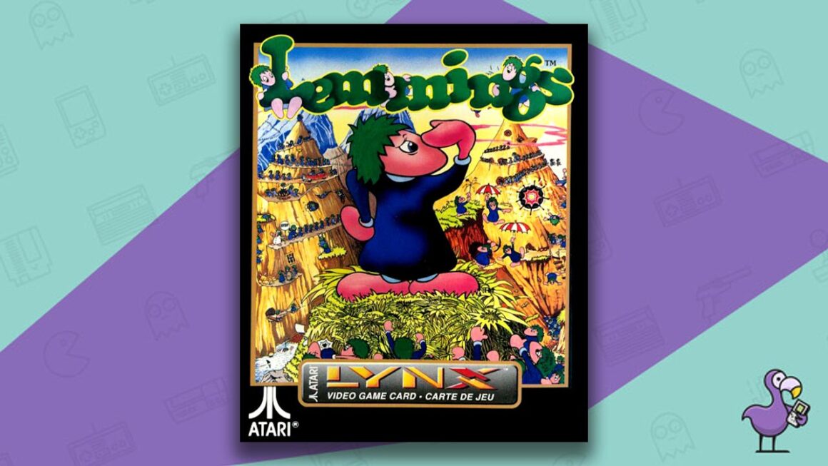 Best Atari Lynx Games - Lemmings Game Case Cover Art