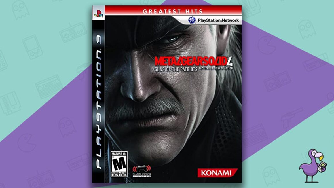 Best PS3 Games - Metal Gear Solid 4: Guns of the Patriots game case cover art