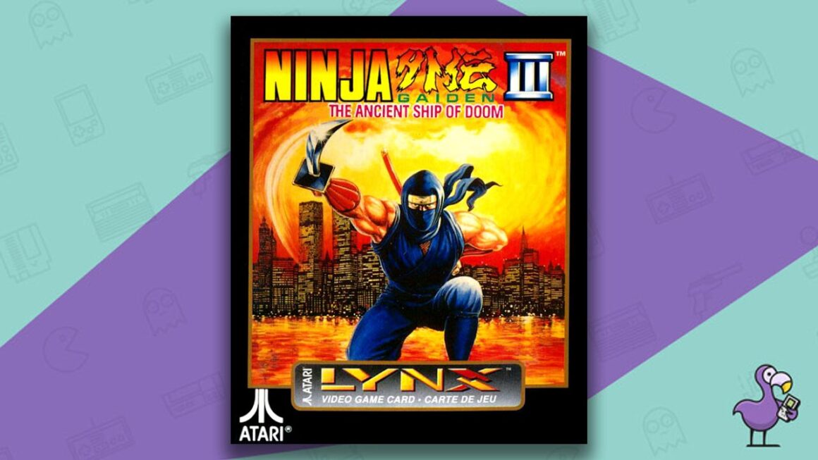 Best Atari Lynx Games - Ninja Gaiden III: The Ancient Ship of Doom game case cover art
