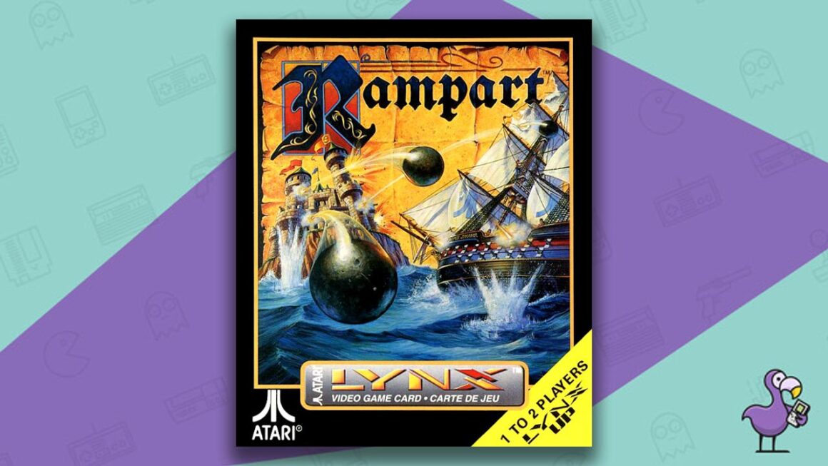 Atari Lynx Rampart game case cover art