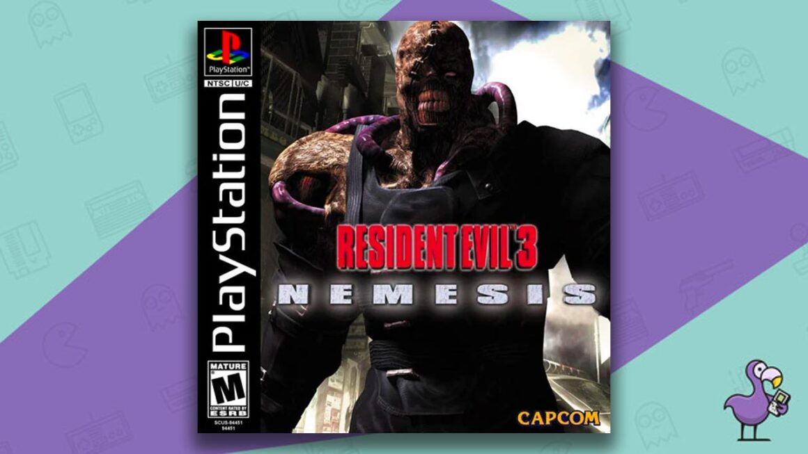 Best PS1 Horror Games Of All Time - Resident Evil 3: Nemesis game case cover art