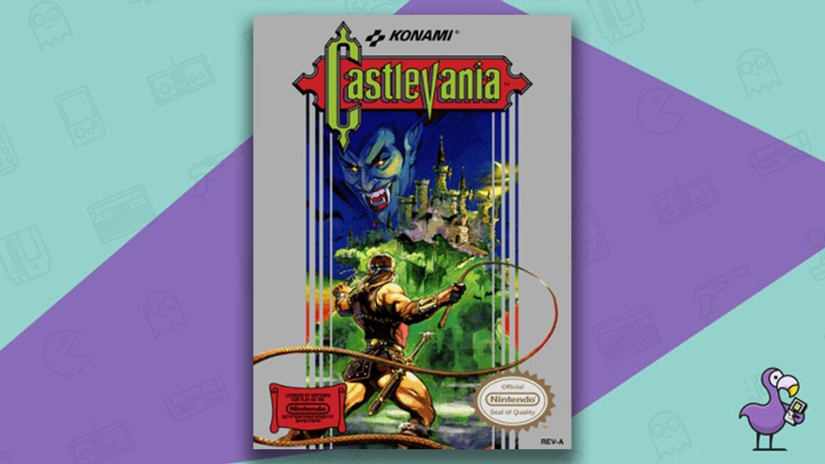 beat castlevania games - Castlevania NES game case cover art