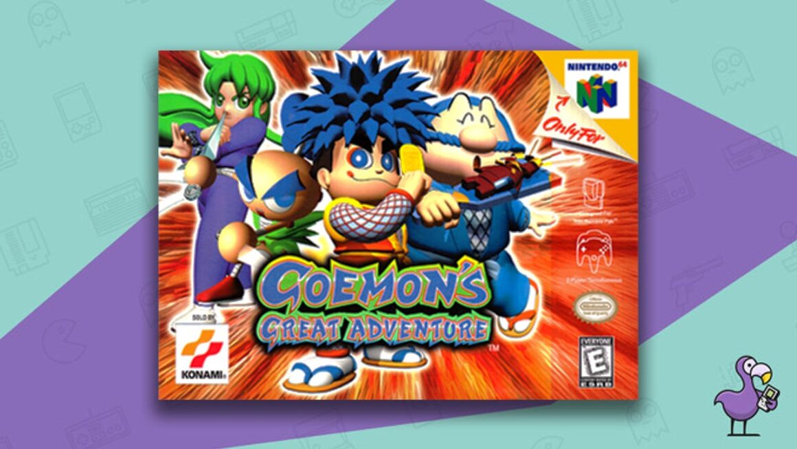 Rare N64 games - Goemon's Great Adventure Game Case Cover Art