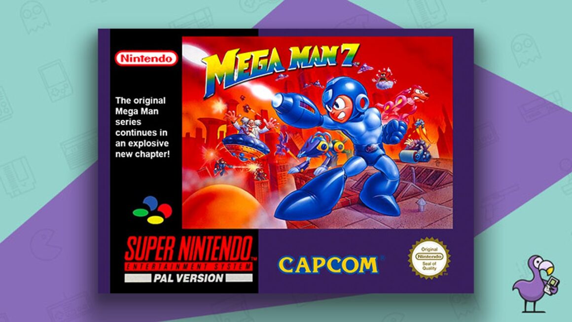 Mega Man 7 SNES game case