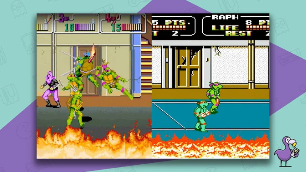 Teenage Mutant Ninja Turtles II: The Arcade Gameplay