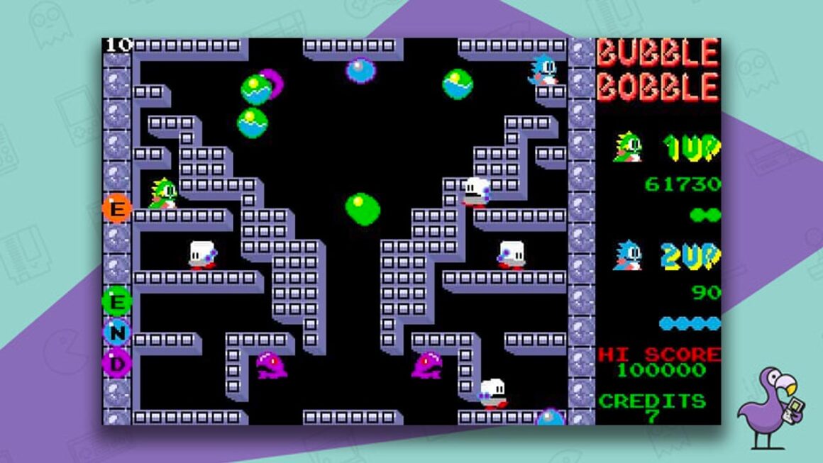 Bubble Bobble gameplay