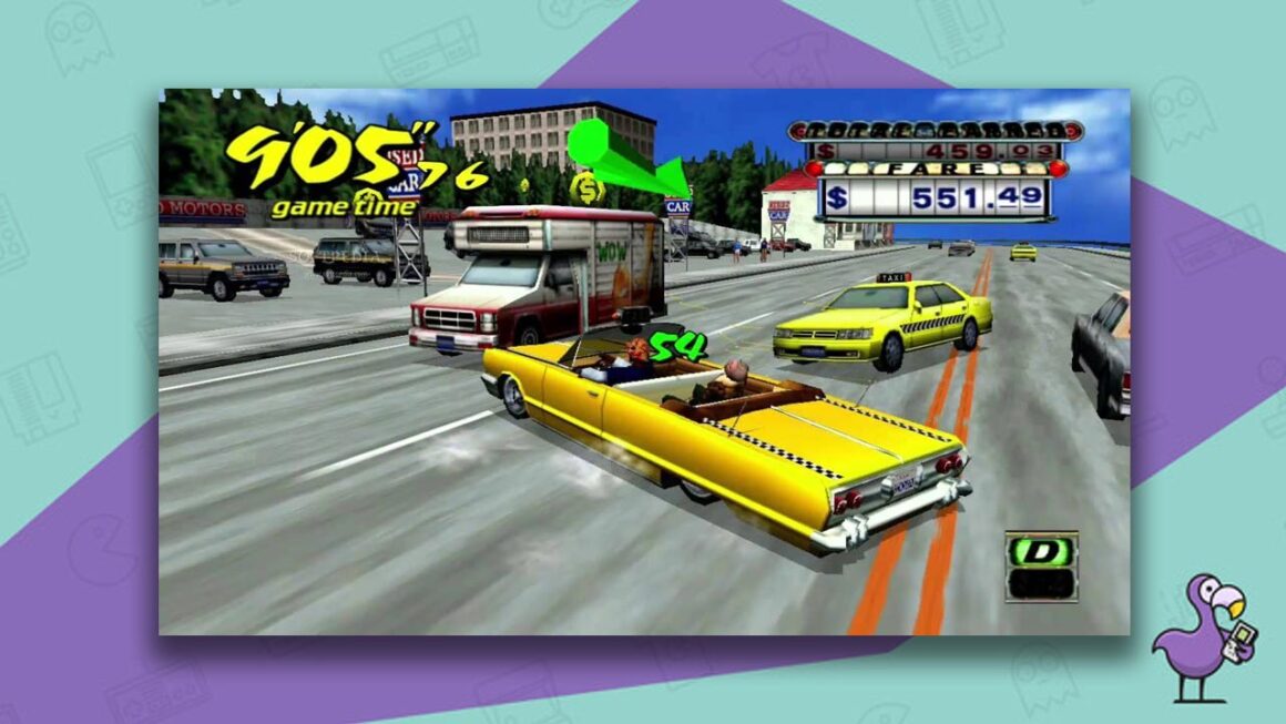 crazy taxi fare wars psp gameplay