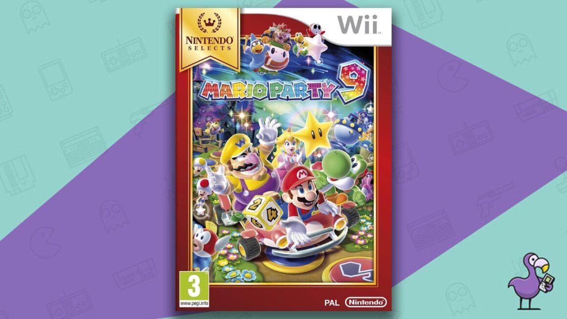 Best 4 Player Nintendo Wii games - Mario Party 9 game case cover art