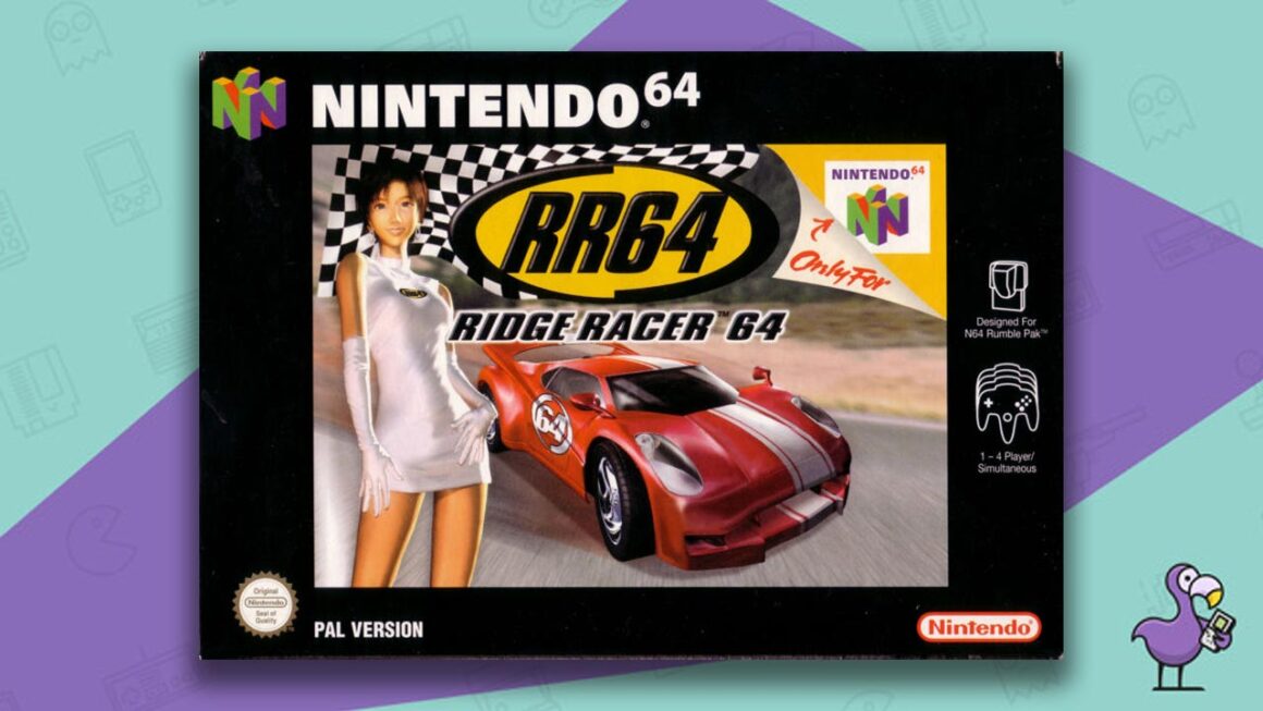 Best N64 Racing Games - Ridge Racer 64 game case cover art