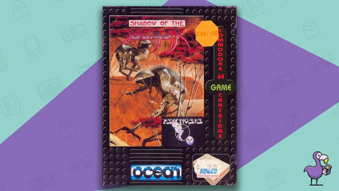 Best Commodore 64 games - Shadow of the Beast game case cover art