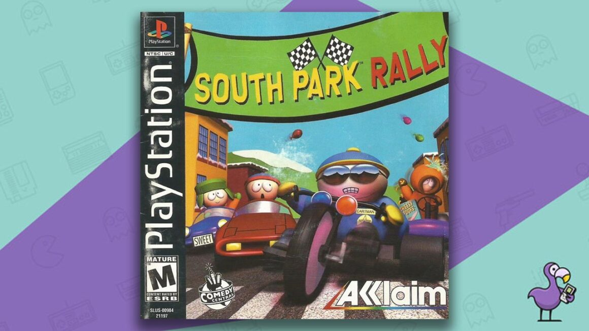 Best PS1 Racing Games - South Park Rally game case cover art