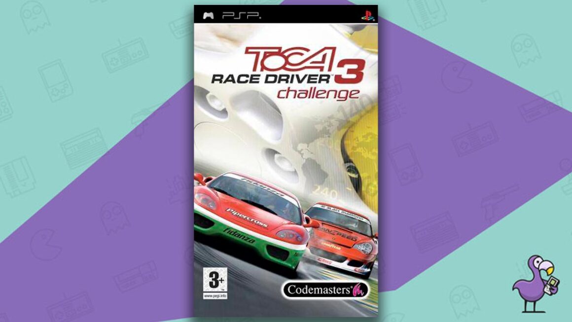 Best PSP racing games - Toca Race Driver 3 game case cover art