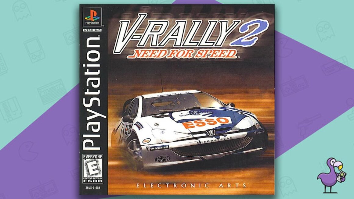 Best PS1 Racing Games - Need for Speed: V-Rally 2 game case cover art