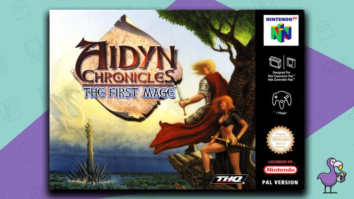 Best N64 RPG Games - Aidyn Chronicles: The First Mage game case cover art