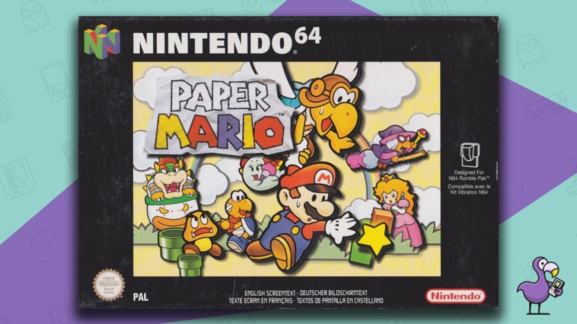 Best N64 RPG Games - Paper Mario game case cover art