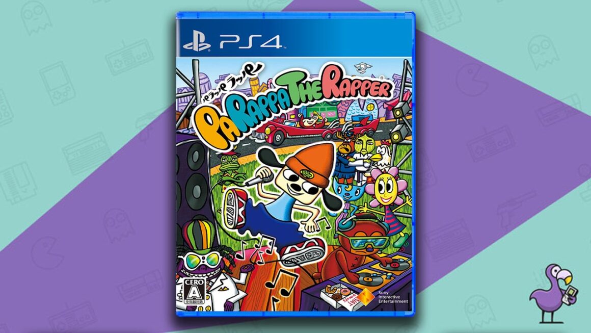 Best PS2 Games on PS4 - PaRappa The Rapper game case cover art