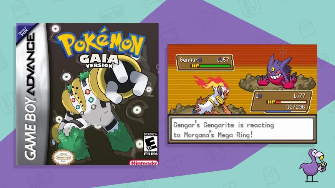 Best Pokemon GBA ROM hacks - Pokemon Gaia game case and gameplay