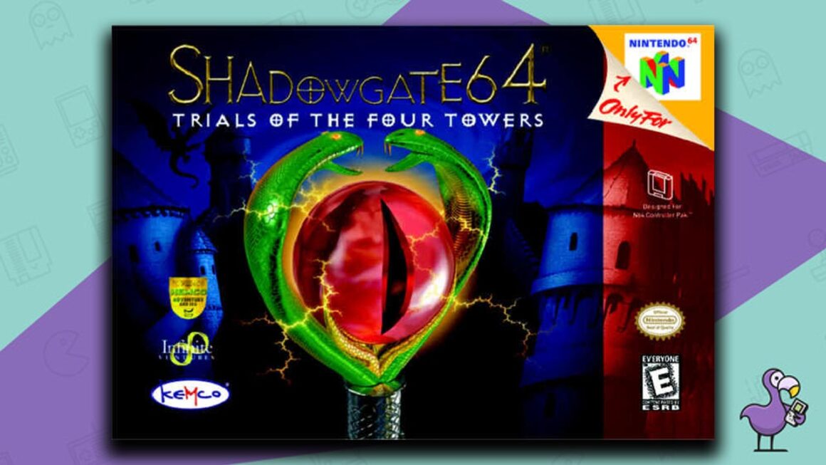 Best N64 RPG Games - Shadowgate 64: Trials of the Four Towers game case cover art