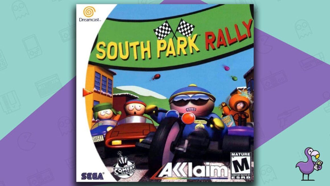 Best Dreamcast Racing Games - South Park Rally Game Case Cover Art