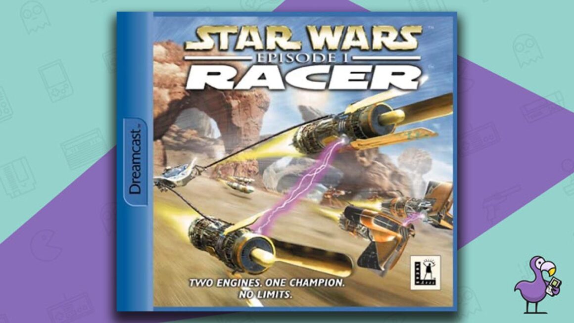 Best Dreamcast Racing Games - Star Wars Episode 1: Racer Game Case Cover Art