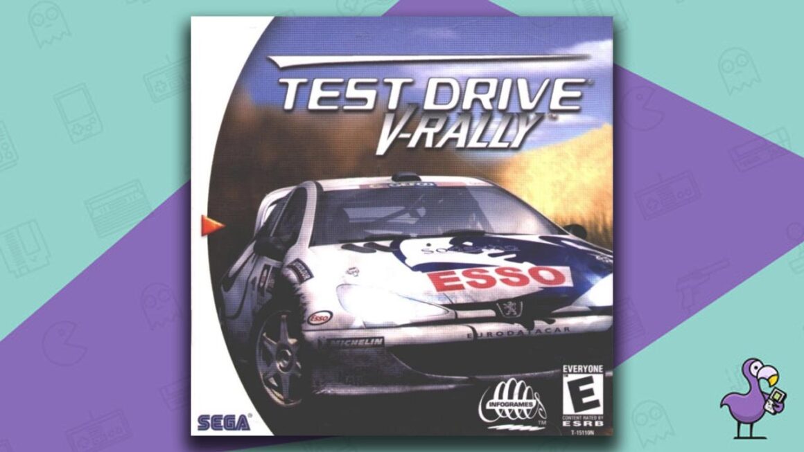 Best Dreamcast Racing Games - Test Drive V-Rally game case cover art