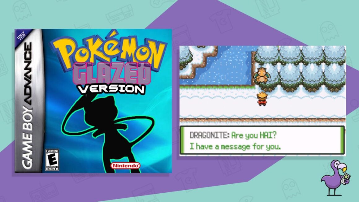 Best Pokemon GBA ROM hacks - Pokemon Glazed Version gameplay and game case