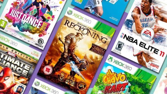 A selection of rare Xbox 360 games on the Retro Dodo background