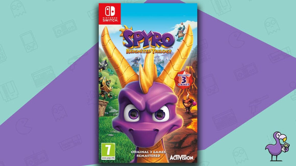 Mejores juegos retro - Spyro reaveded Trilogy Game Case Portada