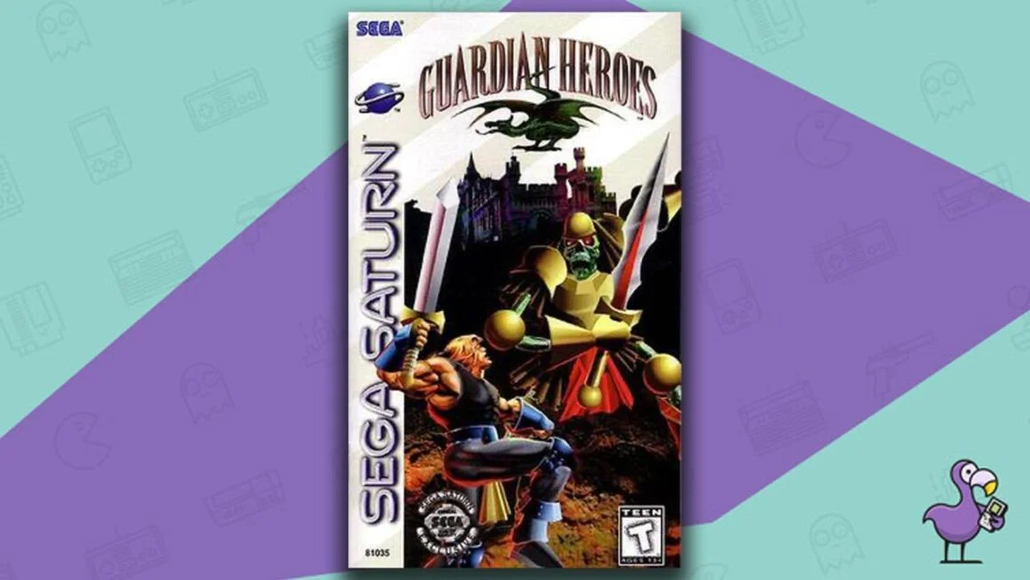 Best beat em up games - Guardian Heroes Sega Saturn game case cover art