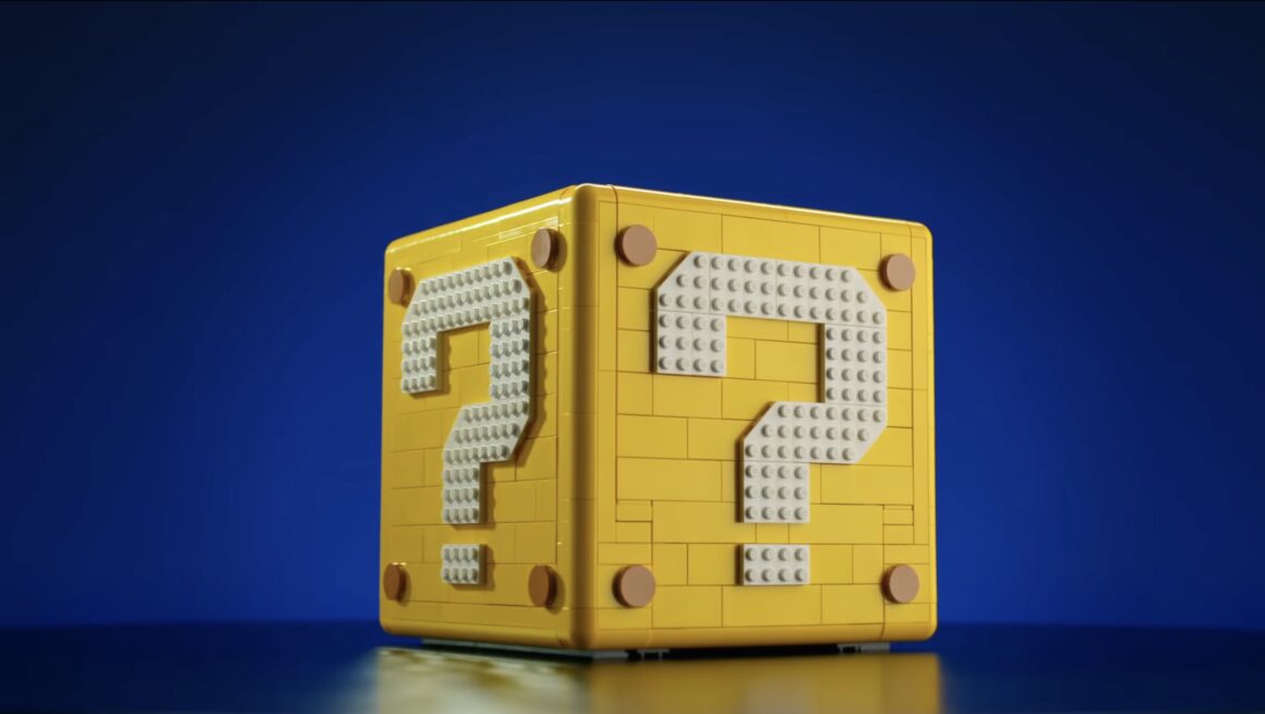 Lego super Mario 64 - Question Mark Block in yellow