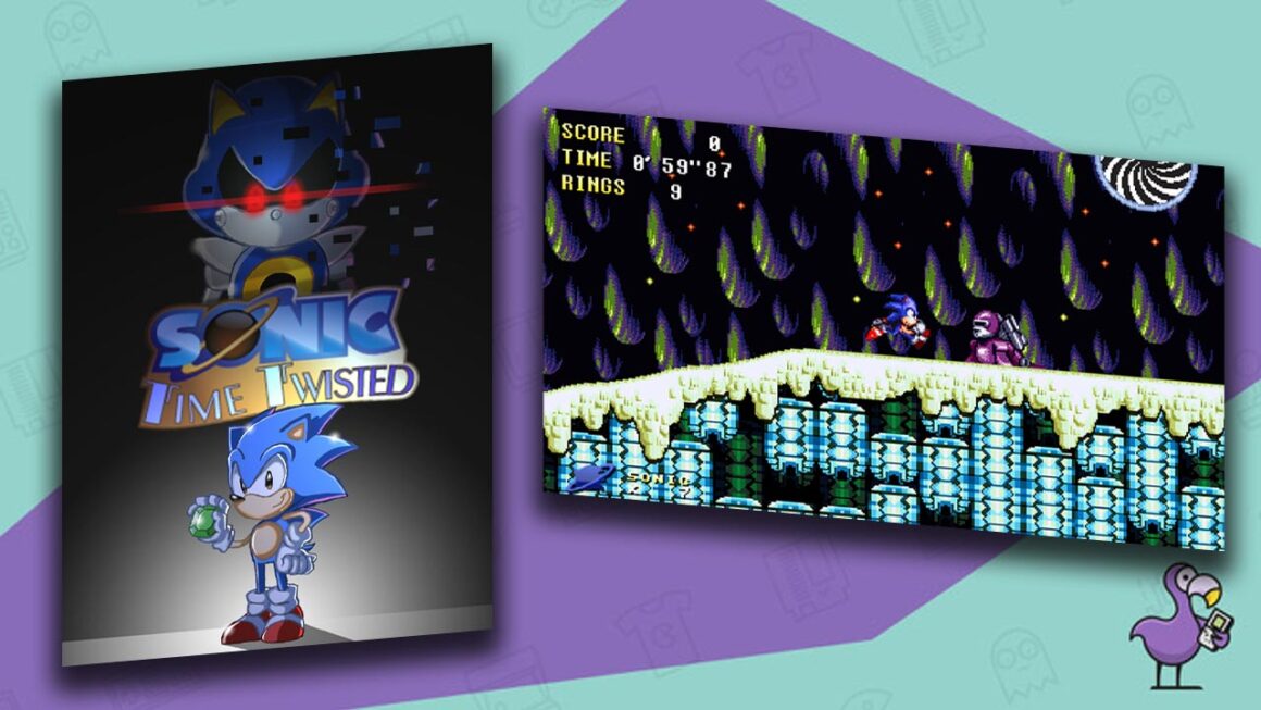 Best Sonic Fan Games - Sonic Time Twisted game case gameplay