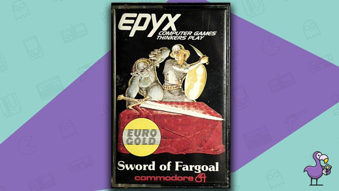 Best Commodore 64 Games - Sword of Fargoal game case cover art