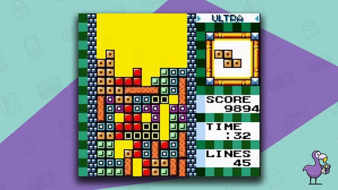 tetris dx game boy color gameplay