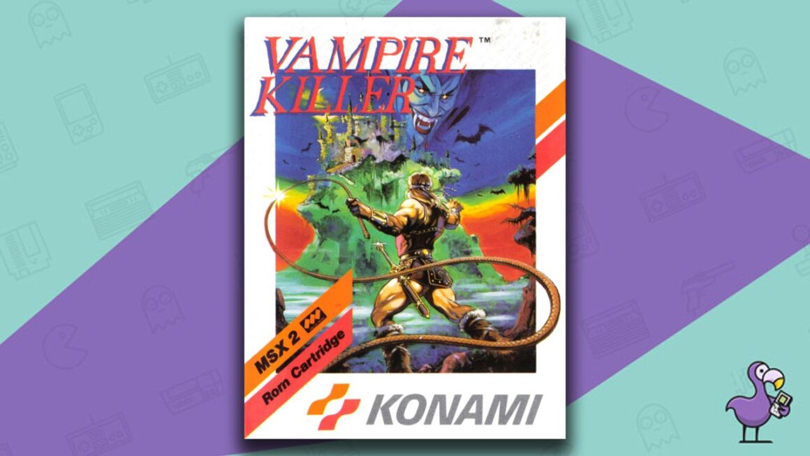 Best MSX Games - Vampire Killer Game Case Cover Art