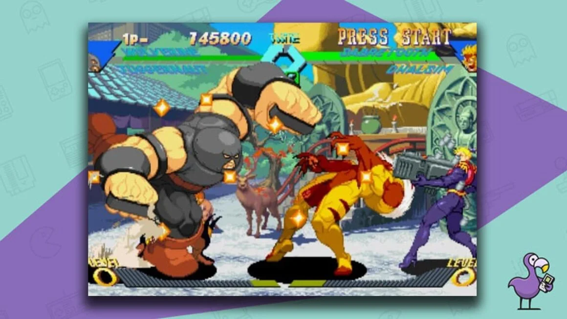 X-Men vs Street Fighter gameplay