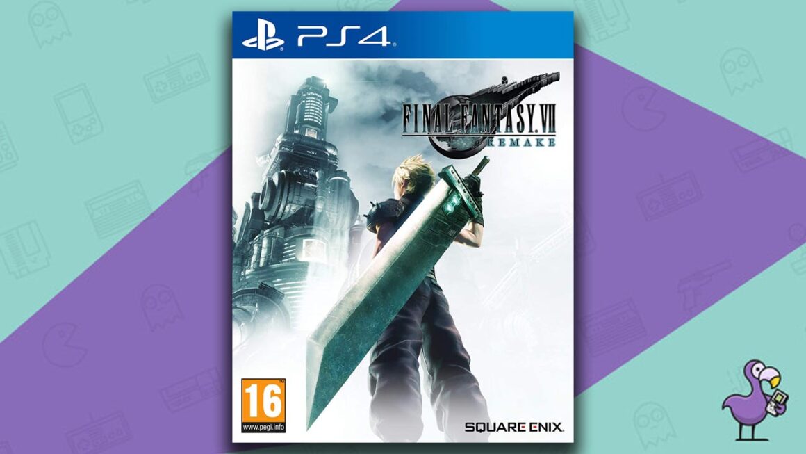 Bedste JRPGS - Final Fantasy VII Remake PS4 Game Case Cover Art