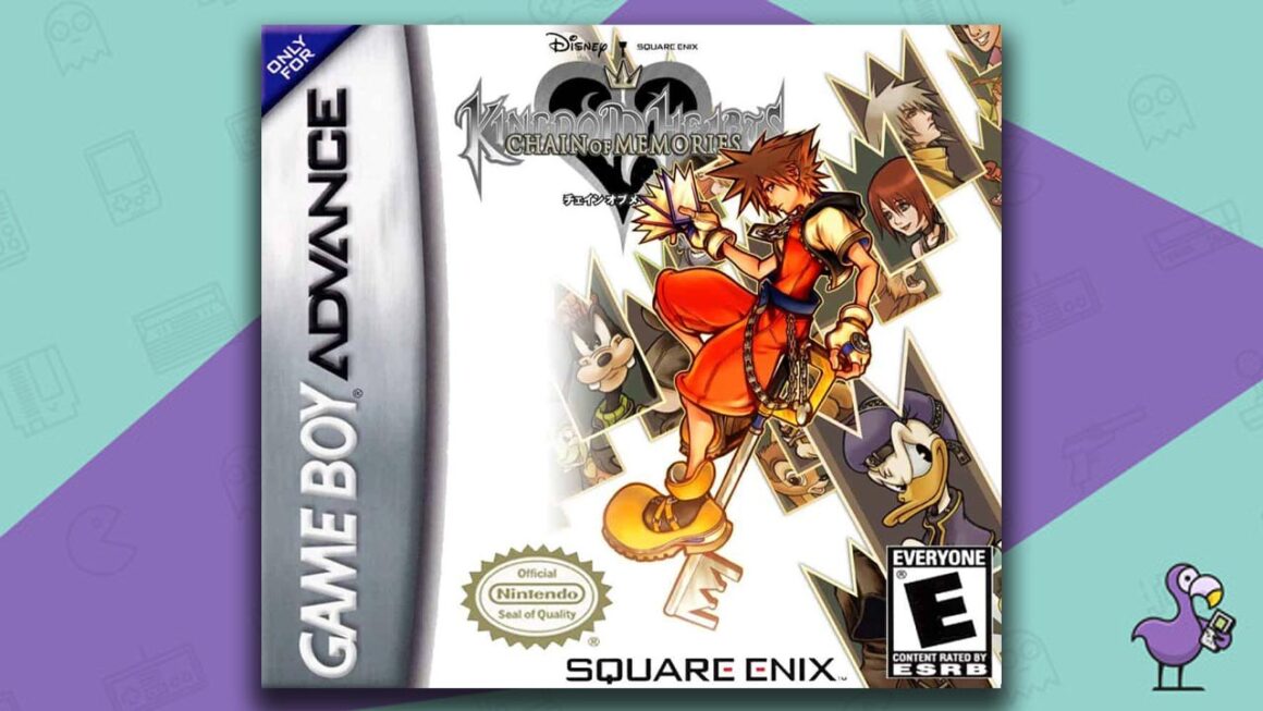 Best GBA RPGs - Kingdom Hearts: Chain of Memories game case cover art