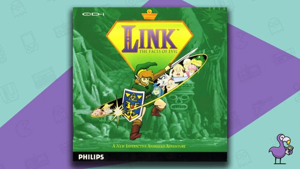 All Legend of Zelda Games in Order - Link: The Faces of Evil game case Philips CDI