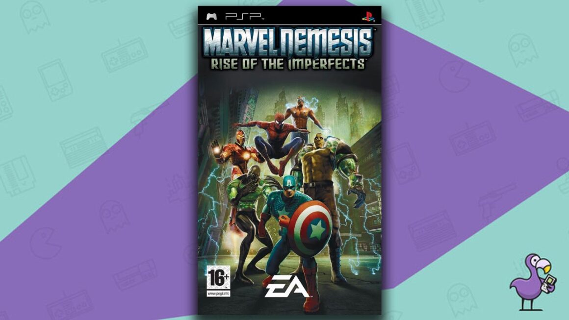 Best PSP games - Marvel Nemesis: Rise of the Imperfects game case cover art