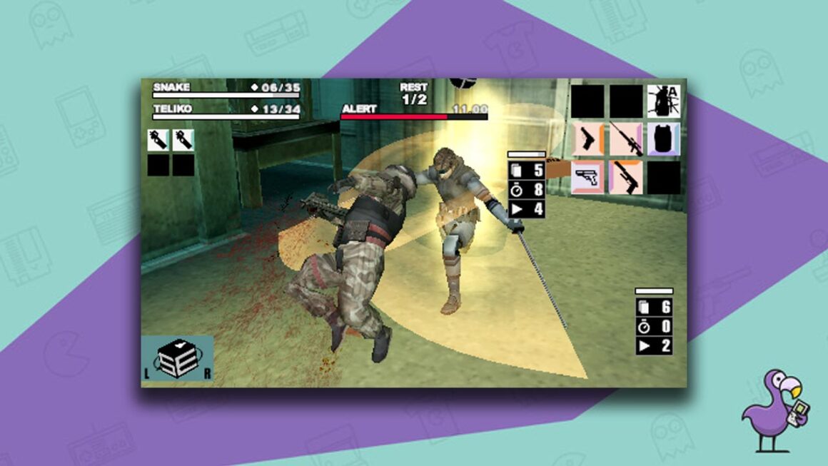 Metal Gear Ac!d psp gameplay