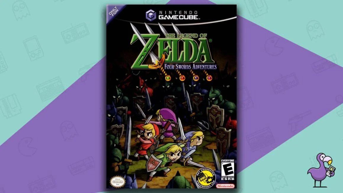 All Legend of Zelda Games in Order - Four Swords Anniversary game case GameCube
