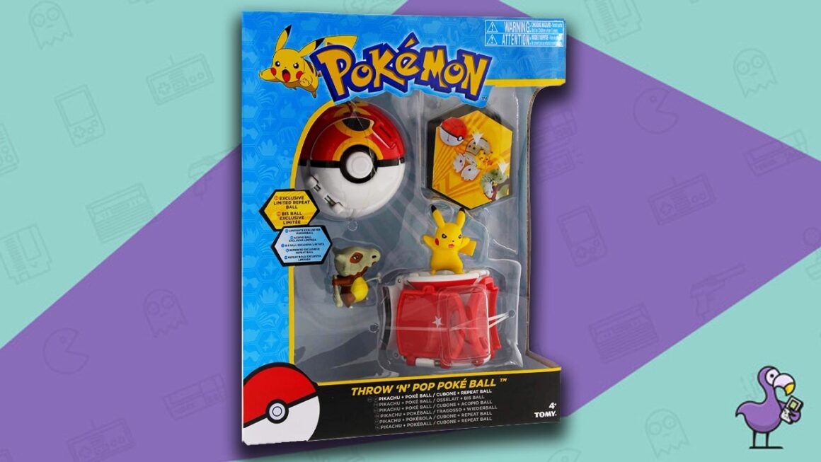 Best Pokemon Toys - Tomy Pokemon Throw 'N' Pop Duel Pikachu Pokeball & Cubone Repeat Ball Figure Set