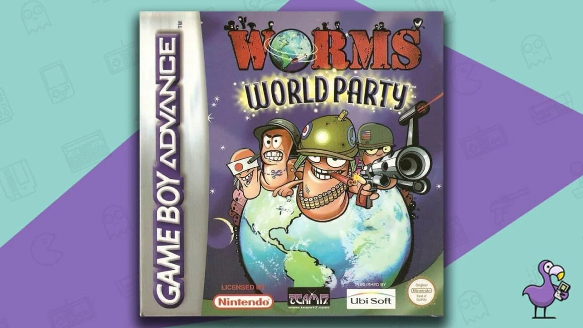 Best Gameboy Advance Games - Worms: World Party game case cover art