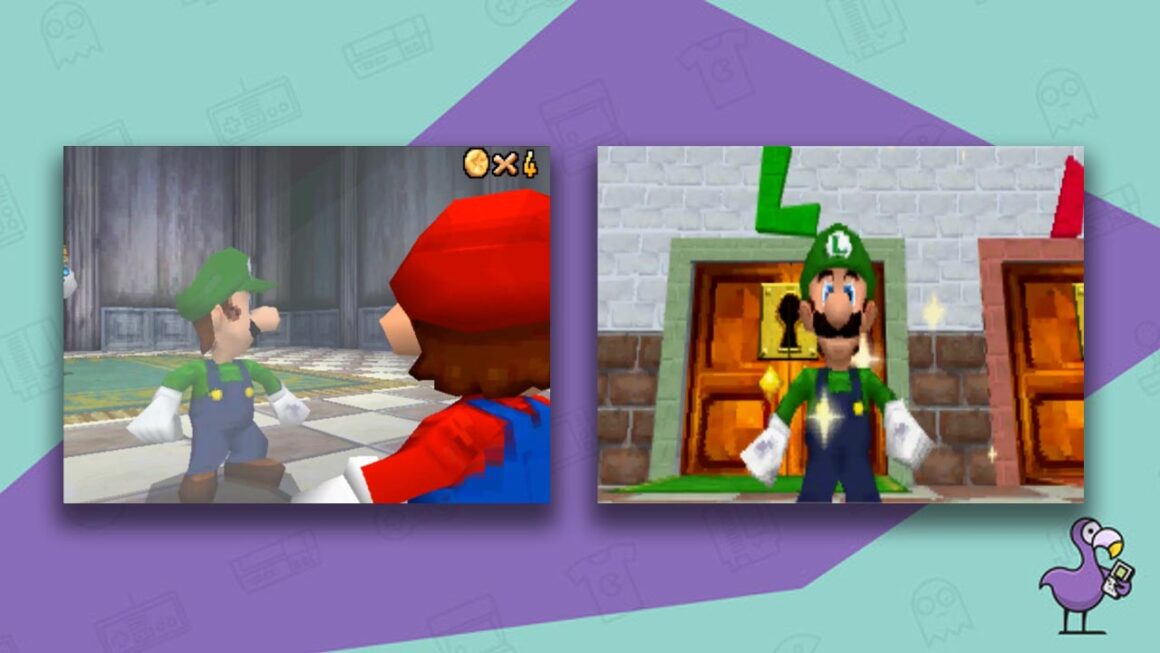 can you unlock Luigi in Super Mario 64 - Mario and Luigi's showdown with Big Boo