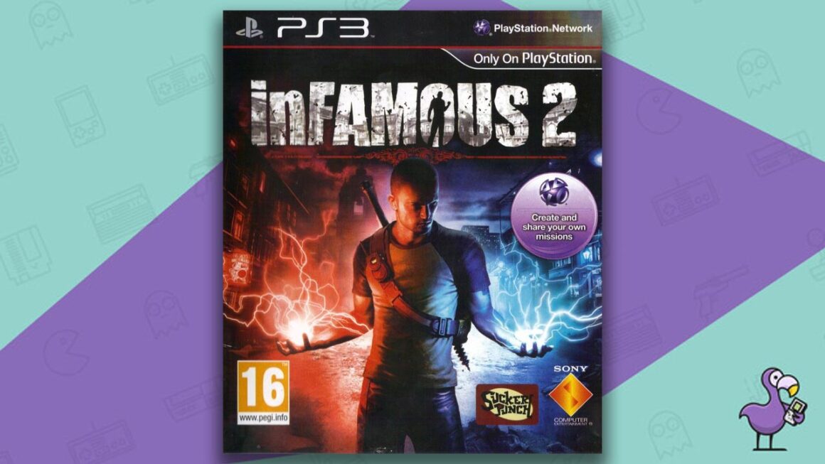 best PS3 exclusives - Infamous 2 game case cover art