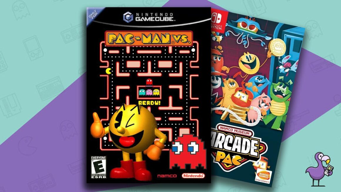 Best GameCube Games on Switch - Pac Man VS game cases
