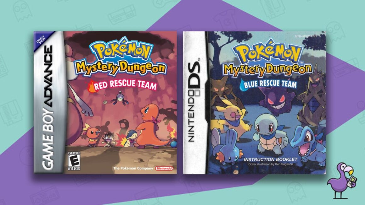 Best Pokemon Games - Pokemon 
Mystery Dungeon Red & Blue Rescue Team game case cover art